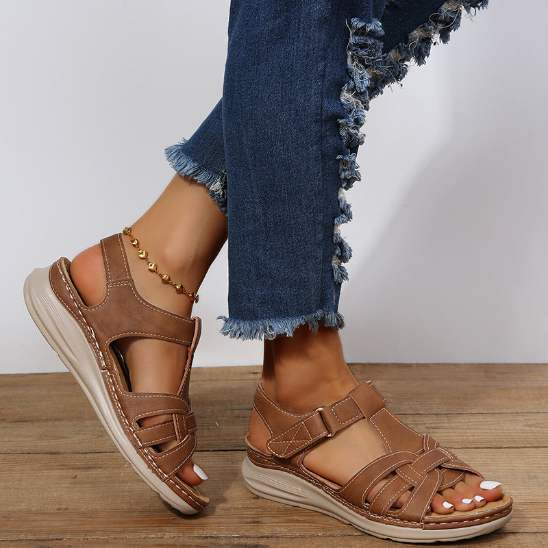 EleganceStep™ – Damen Sandalen mit Klettverschluss Bequem & Stilvoll-2