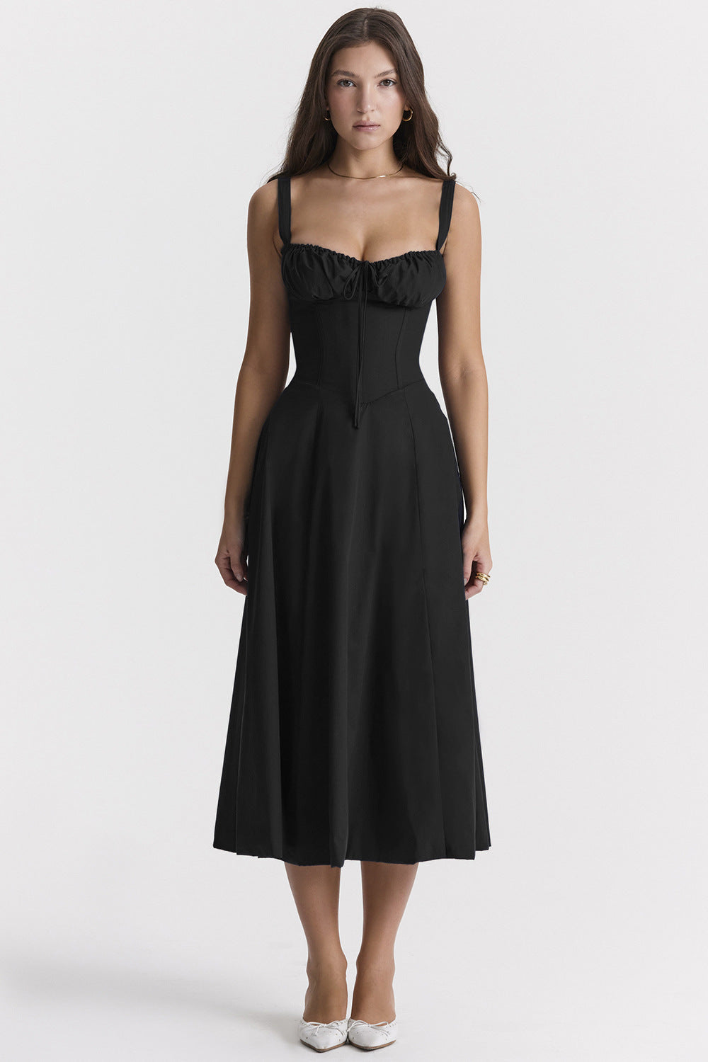 Floraviva™ – Kleid Damen Hochzeitsgast mit Floral Print