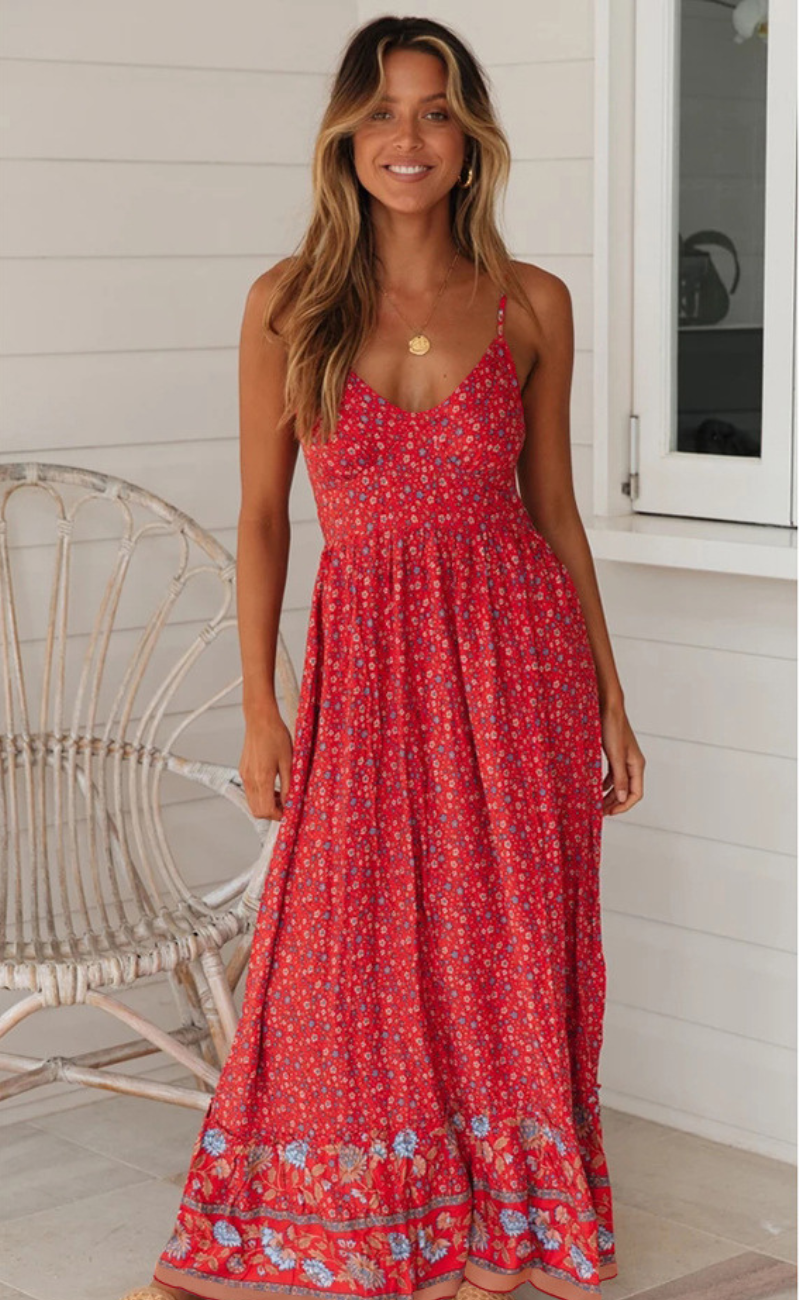 Molli™ – Damen Kleid mit Blumenmuster Fließender Schnitt und Bequemlichkeit