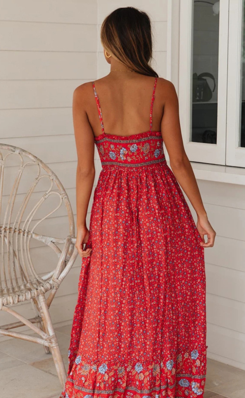 Molli™ – Damen Kleid mit Blumenmuster Fließender Schnitt und Bequemlichkeit