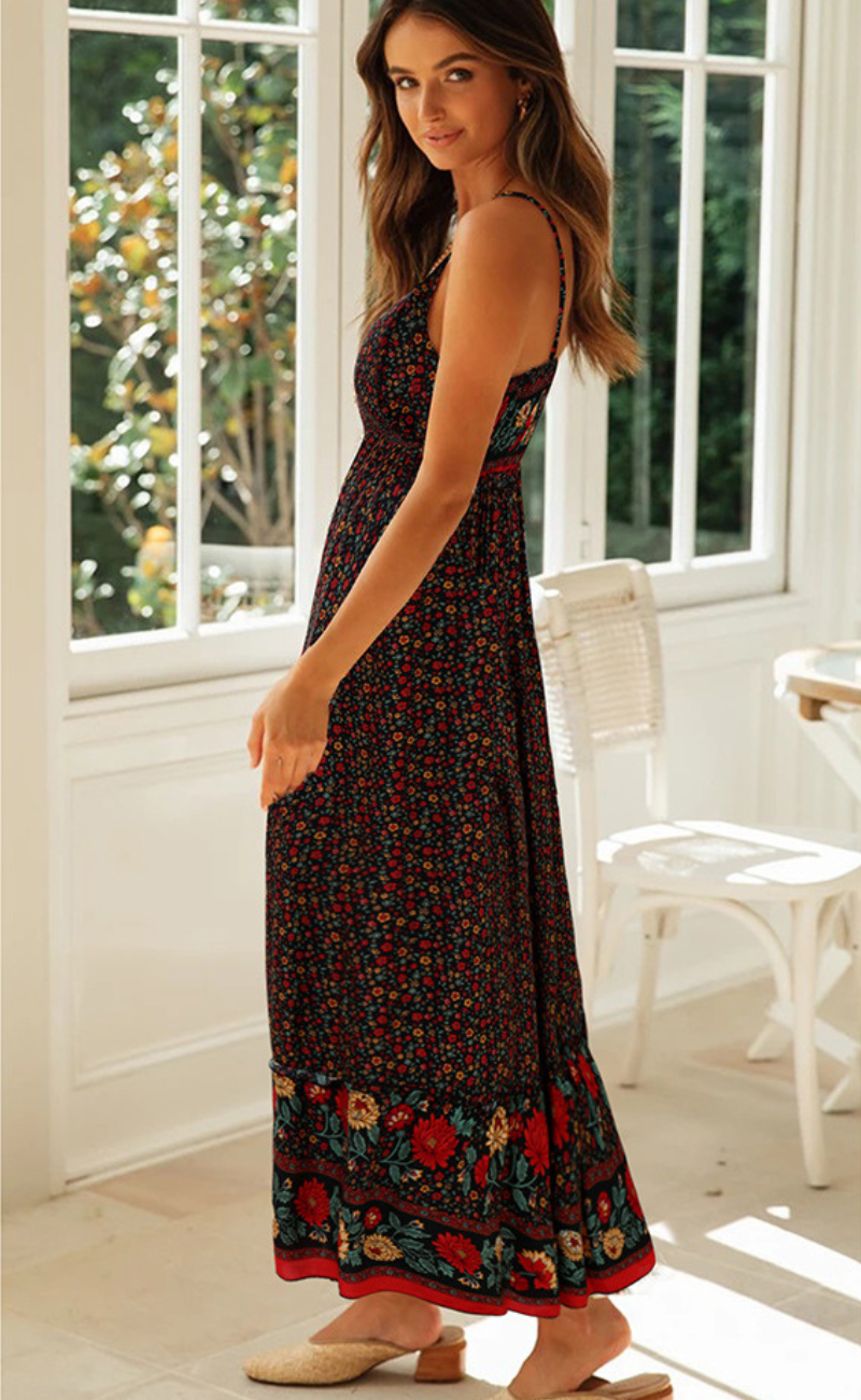 Molli™ – Damen Kleid mit Blumenmuster Fließender Schnitt und Bequemlichkeit