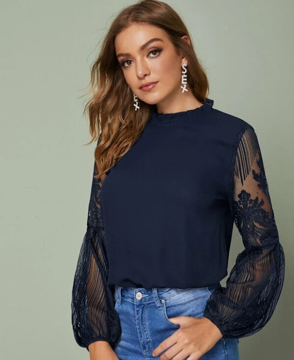 Laceviva™ – Damenbluse aus Spitze mit Eleganter Transparenz für Feste