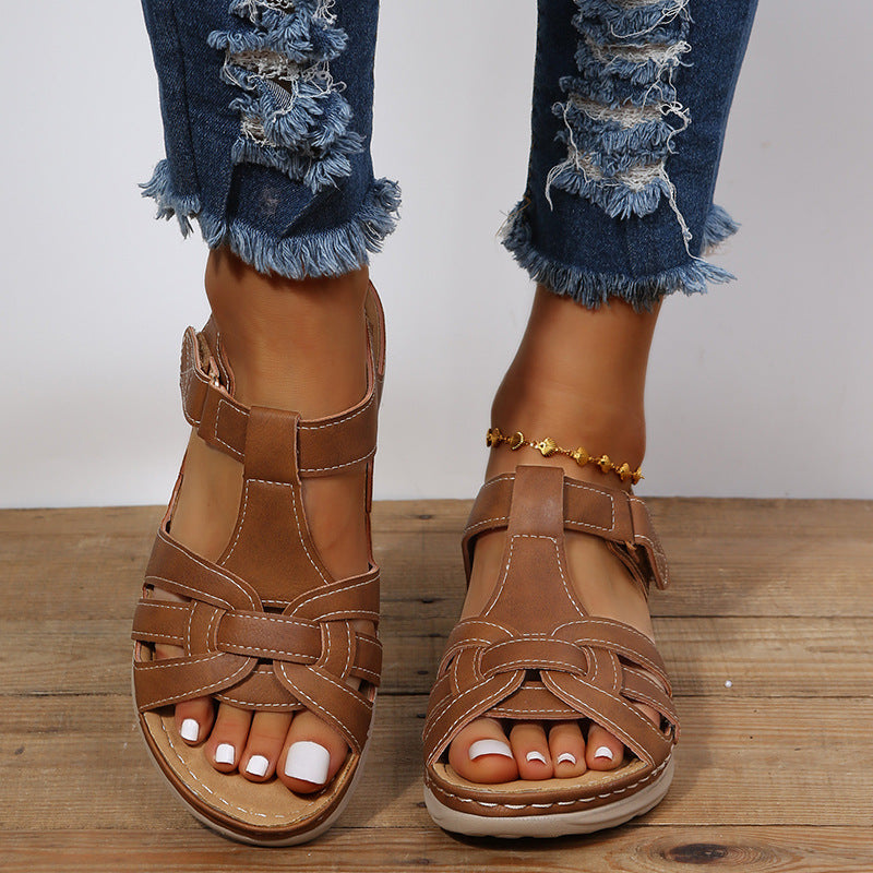 EleganceStep™ – Damen Sandalen mit Klettverschluss Bequem & Stilvoll-3