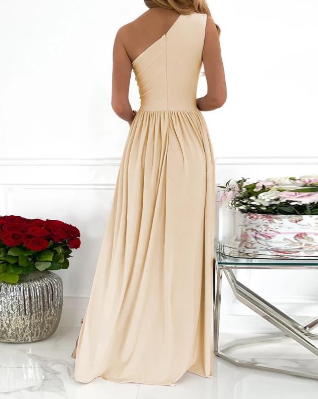 Glamora™ – Damen Abendkleid Ärmellos mit Eleganter Passform & Hohem Schlitz