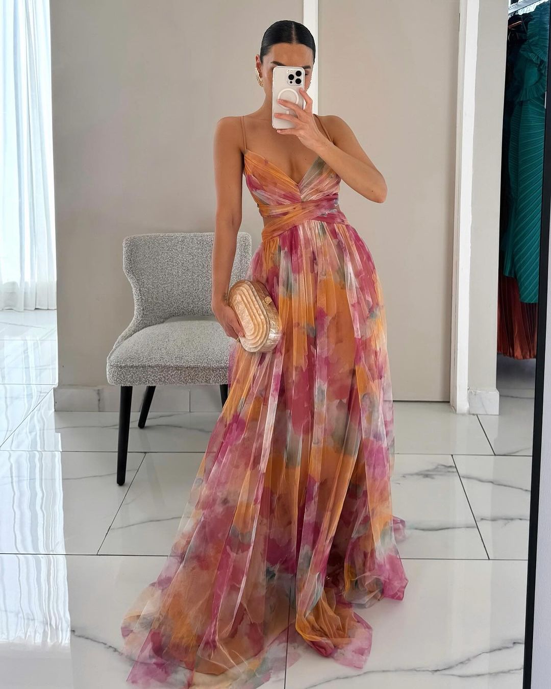 Shicelegance™ – Damen Kleid Hochzeitsgast mit Verstellbarer Schnürung Elegant-6