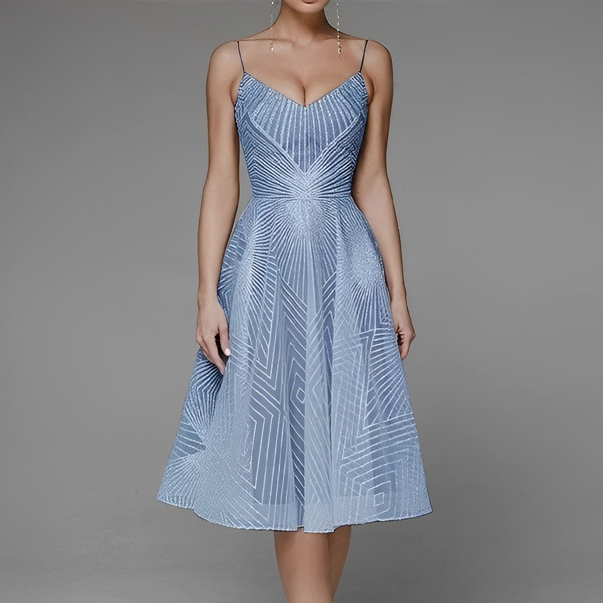 SymmetryLine™ – Damen Abendkleid Elegant mit Schmeichelnder Passform-4