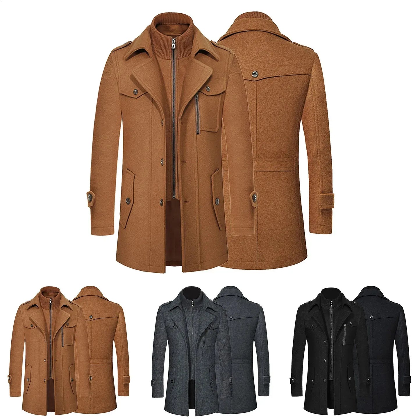PrestigeCoat™ – Eleganter Herren Wintermantel mit Premium-Wärmeisolierung