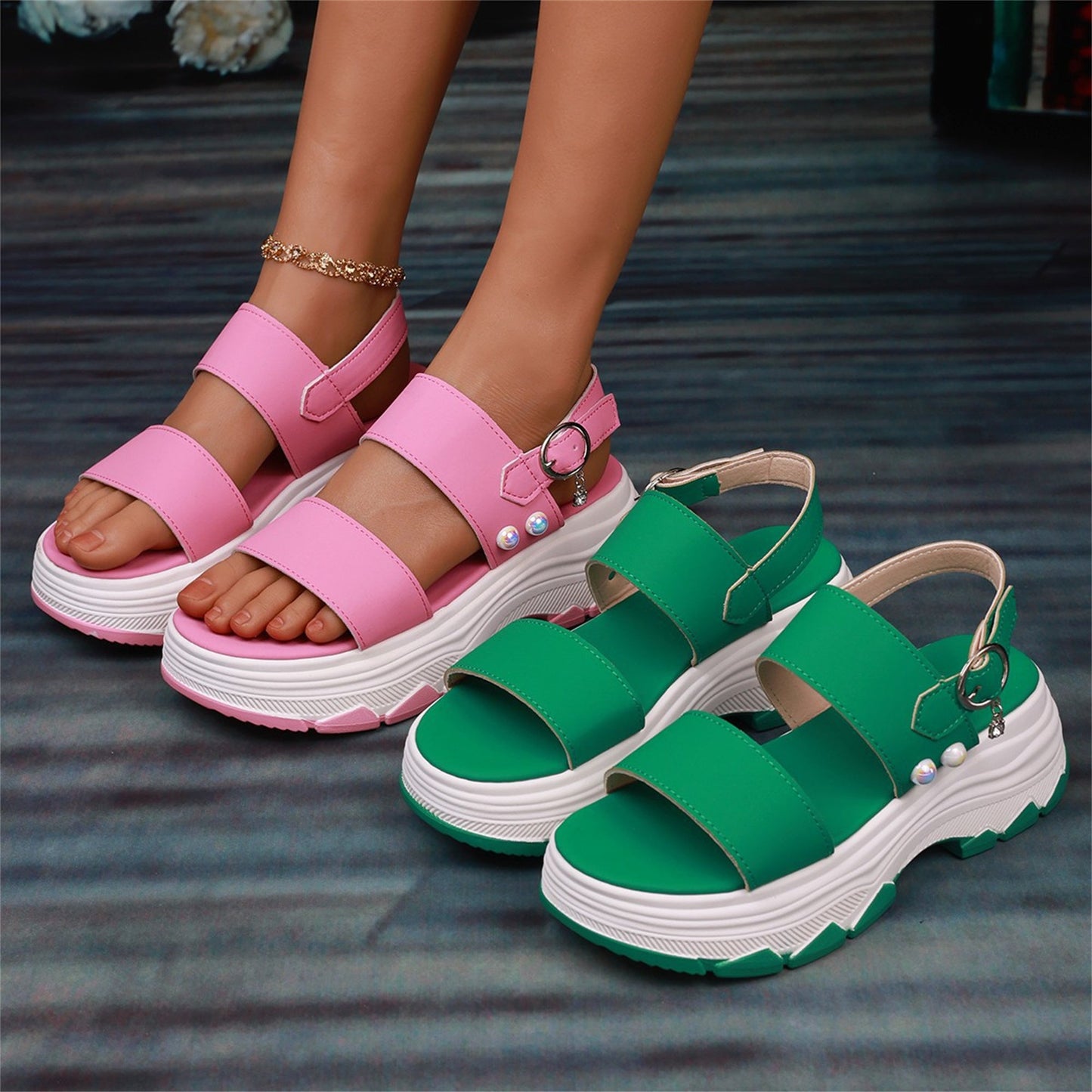 SportyStep™ – Damen Sandalen mit Doppelstrap für Bequemen Halt 2