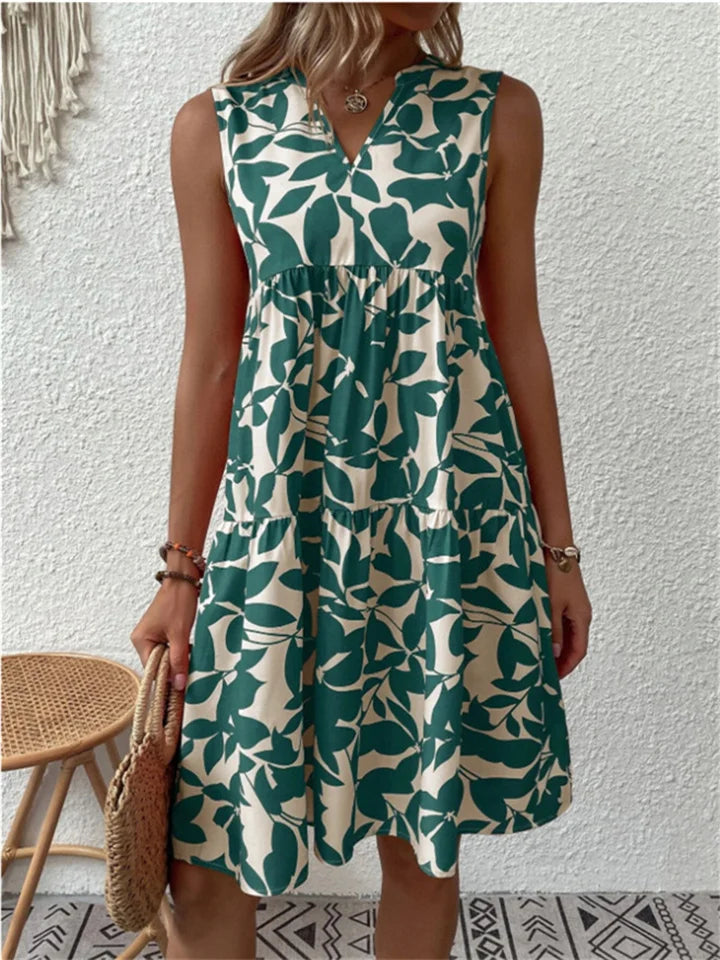 Elegance Femme™ – Damen Kleid im Blumenmuster für Sommerkomfort & Atmungsaktivität-3