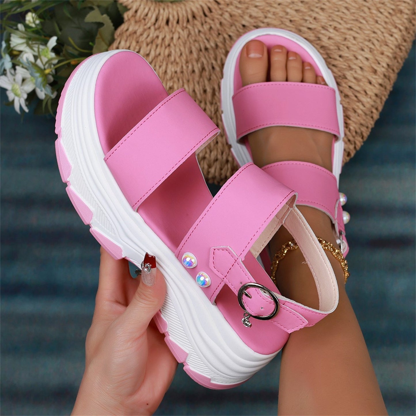 SportyStep™ – Damen Sandalen mit Doppelstrap für Bequemen Halt 3