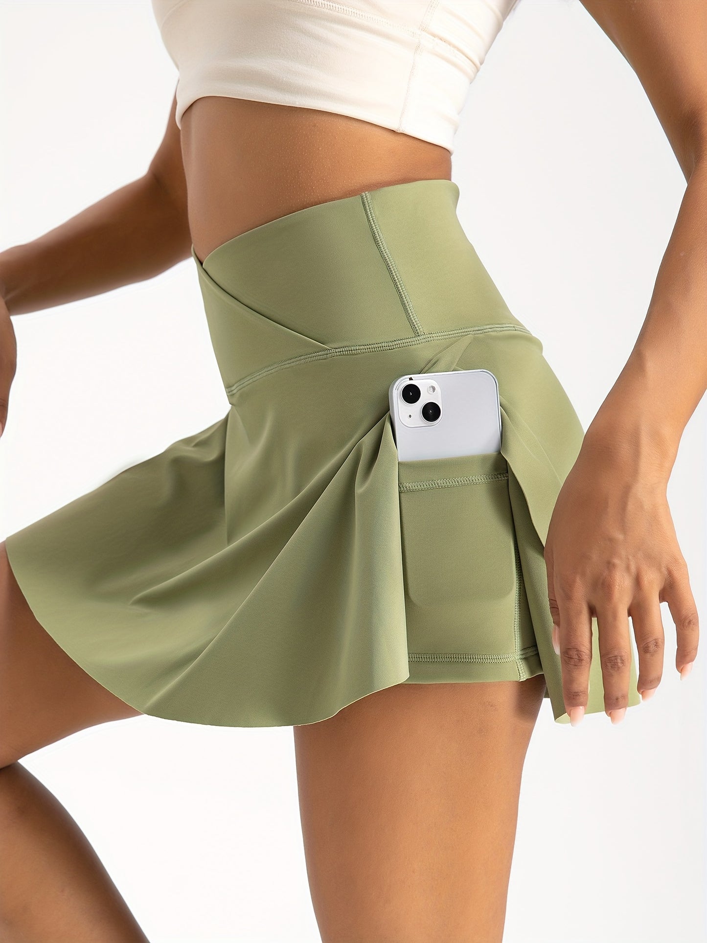 ActiveCharm™ – Eleganter Damen Sportrock mit integrierten Shorts