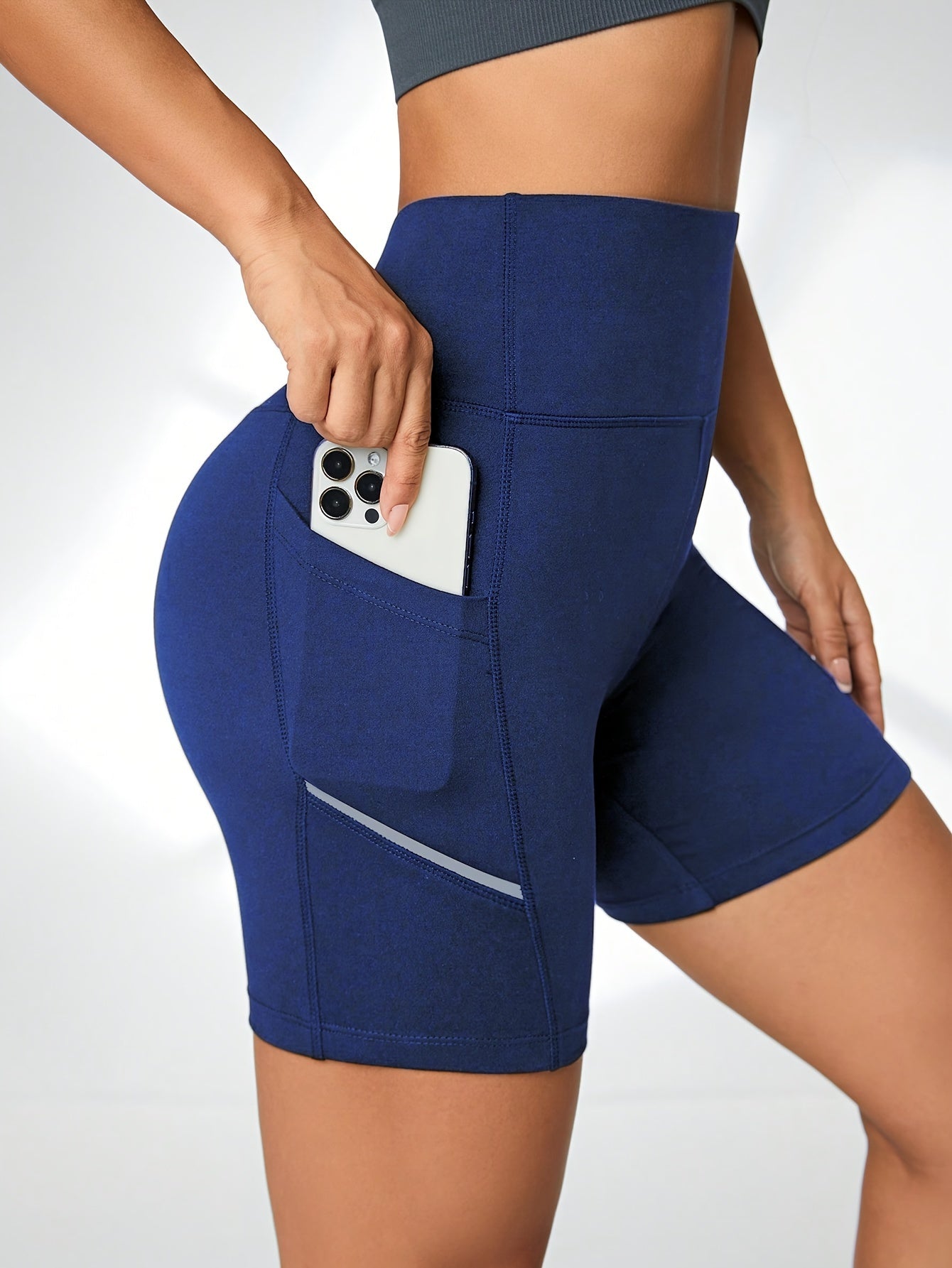 ActiveFlex™ – Damen Sport Shorts mit hoher Taille und praktischen Taschen