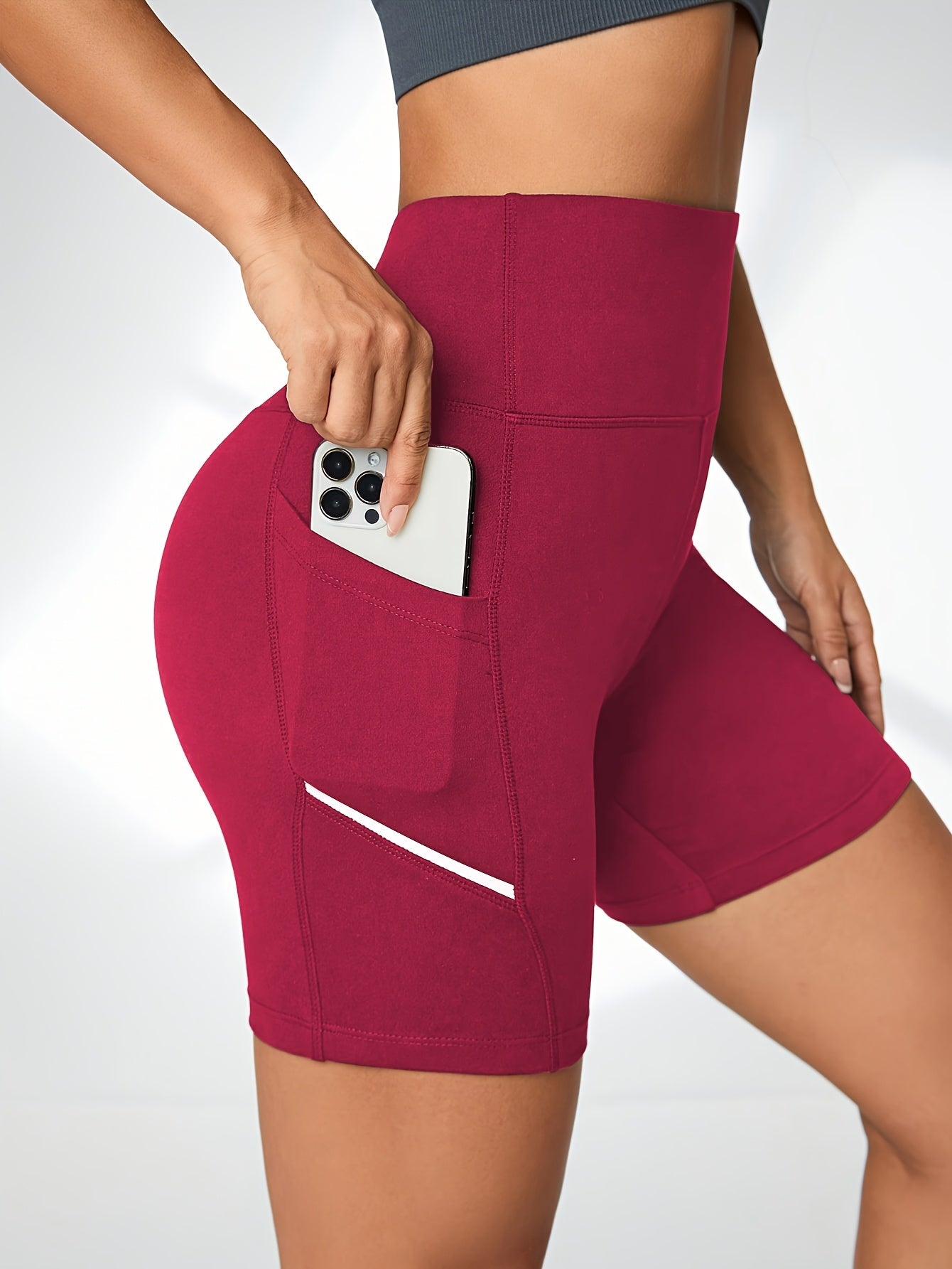 ActiveFlex™ – Damen Sport Shorts mit hoher Taille und praktischen Taschen