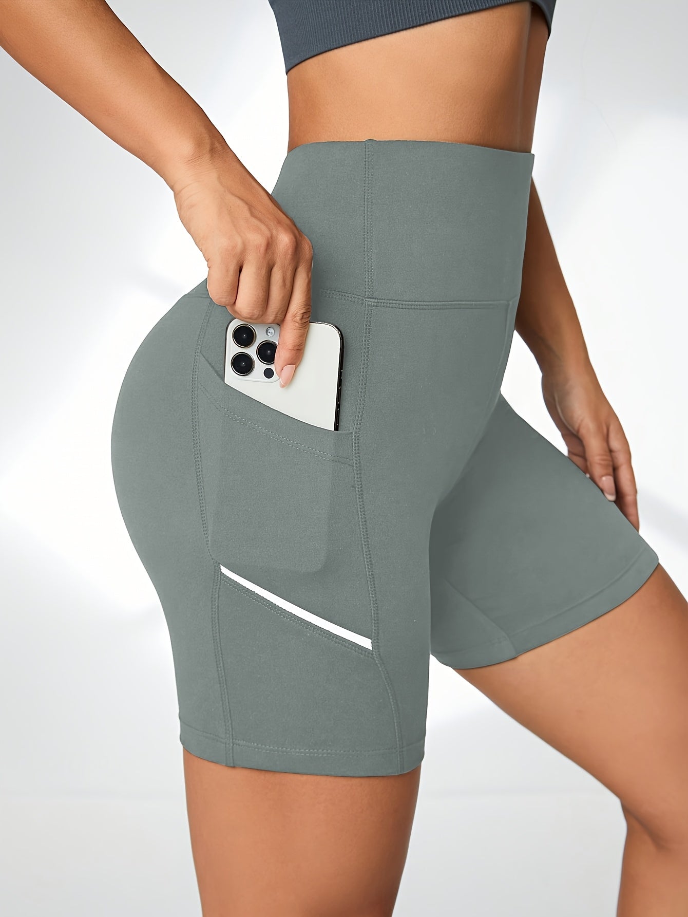 ActiveFlex™ – Damen Sport Shorts mit hoher Taille und praktischen Taschen