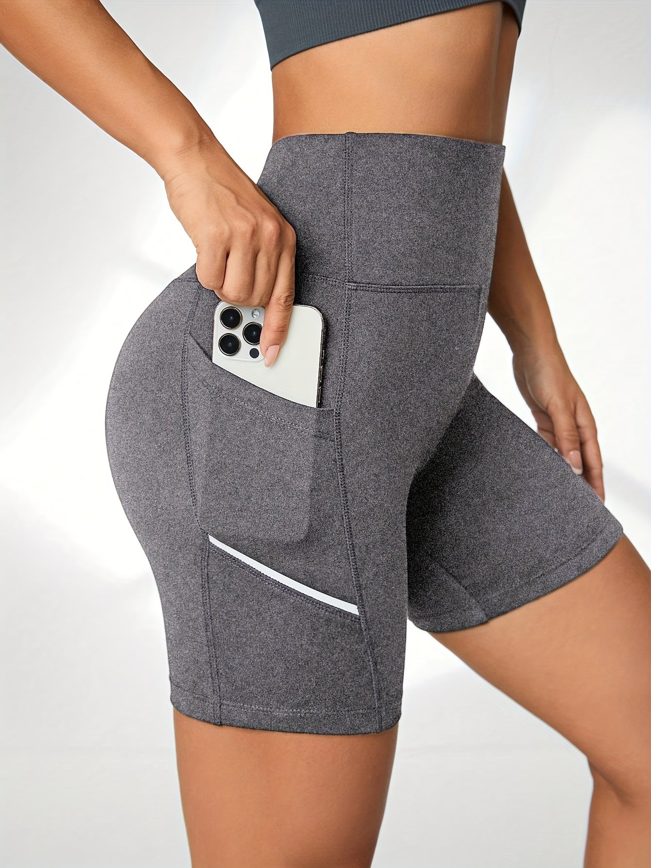 ActiveFlex™ – Damen Sport Shorts mit hoher Taille und praktischen Taschen