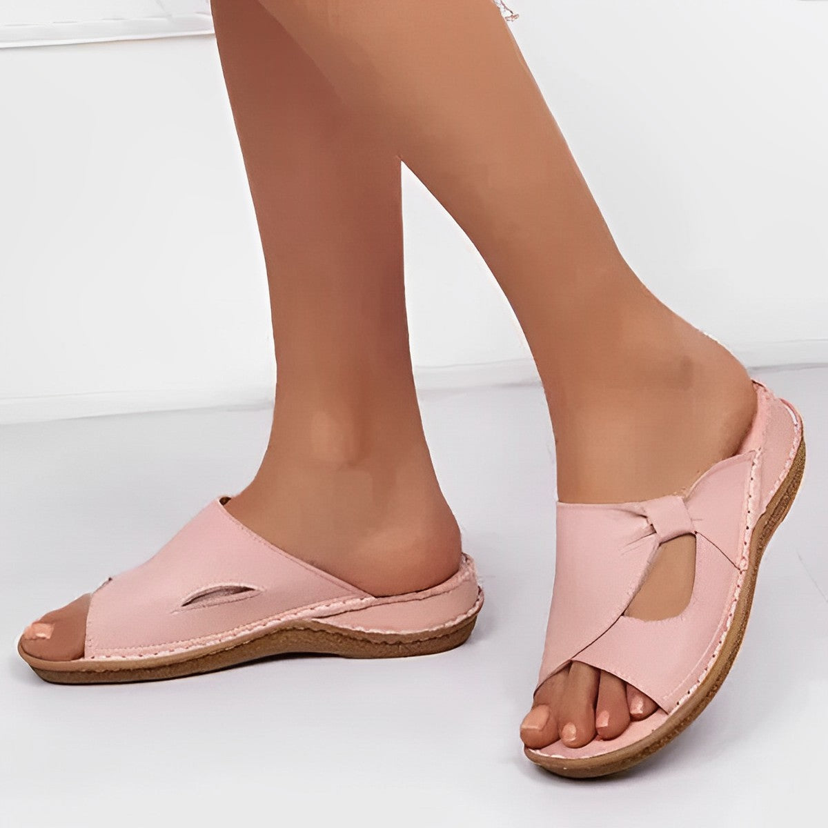 Alfryda™ – Damen Sandalen aus Leder mit Ergonomischem Fußbett und Stil 3