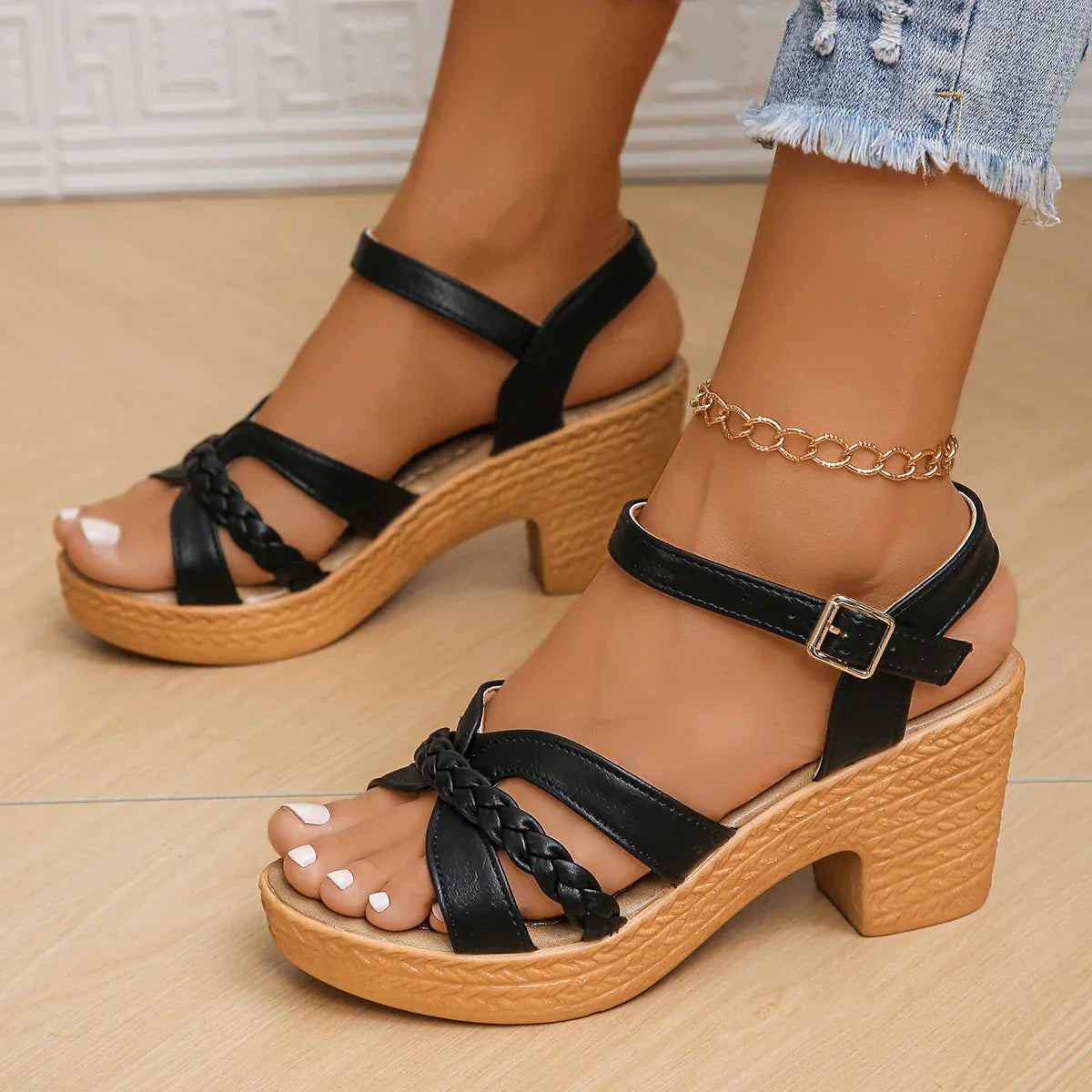 Laura™ – Damen Plateau Sandalen mit Gladiator-Design und Komfort 4