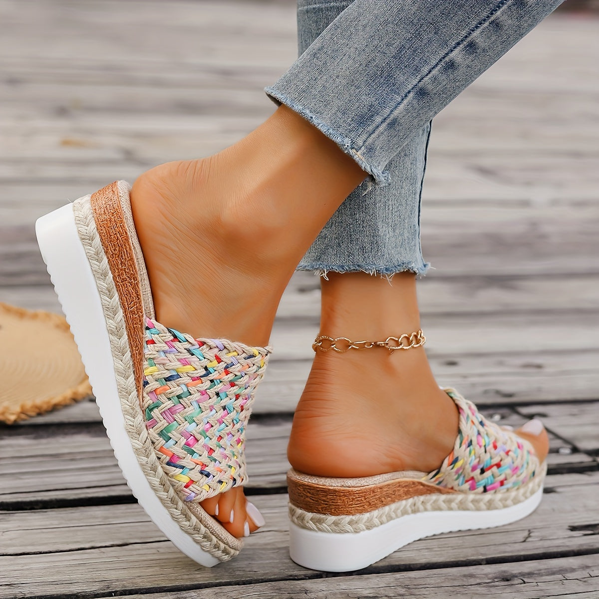 Aurelya™ – Damen Plateau Sandalen mit Bohemian Stil und Komfort 3