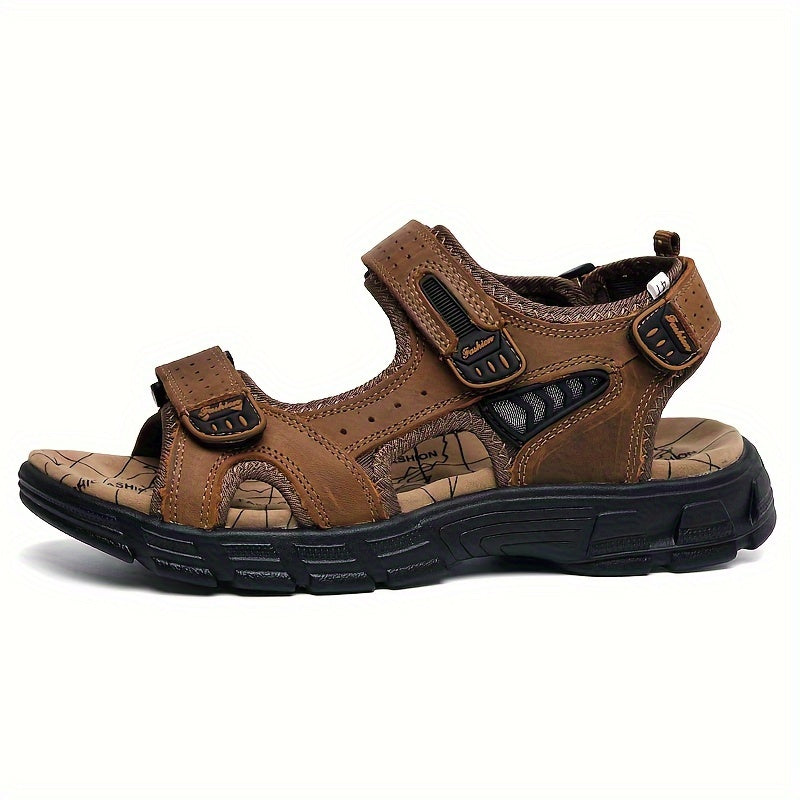 AventoGrip™ – Atmungsaktive Herren Ledersandalen für Outdoor-Abenteuer