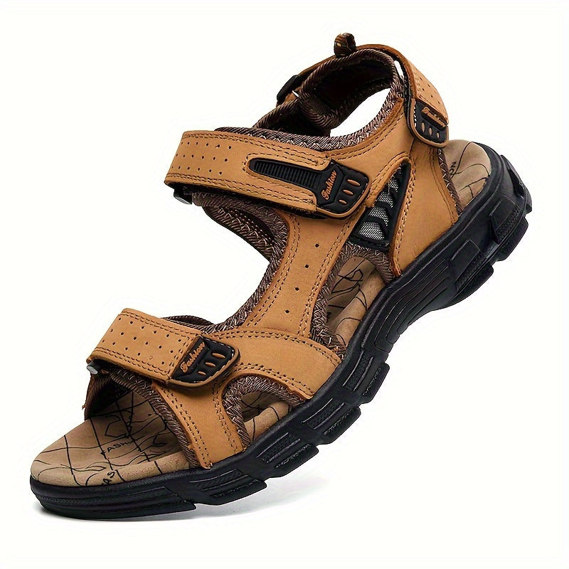 AventoGrip™ – Atmungsaktive Herren Ledersandalen für Outdoor-Abenteuer