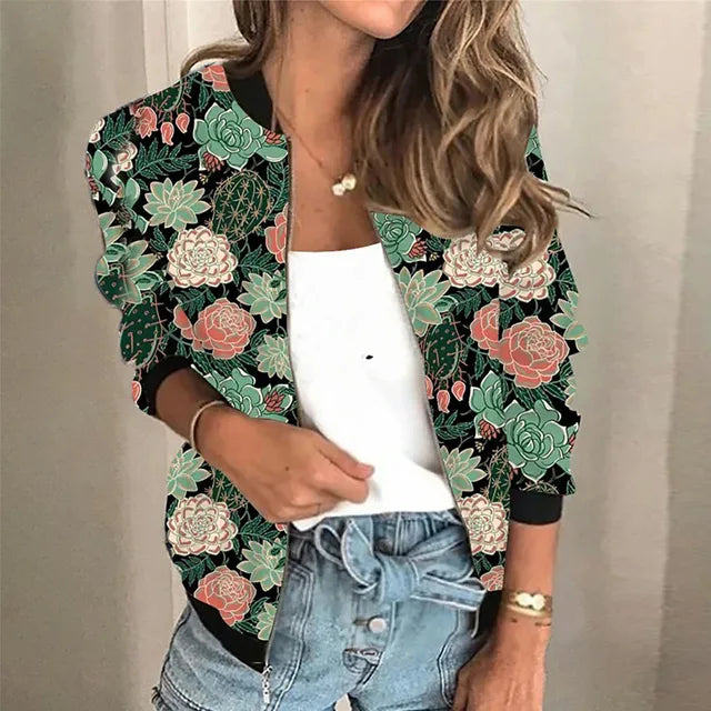 Elarova | Bedruckte Jacke für Damen