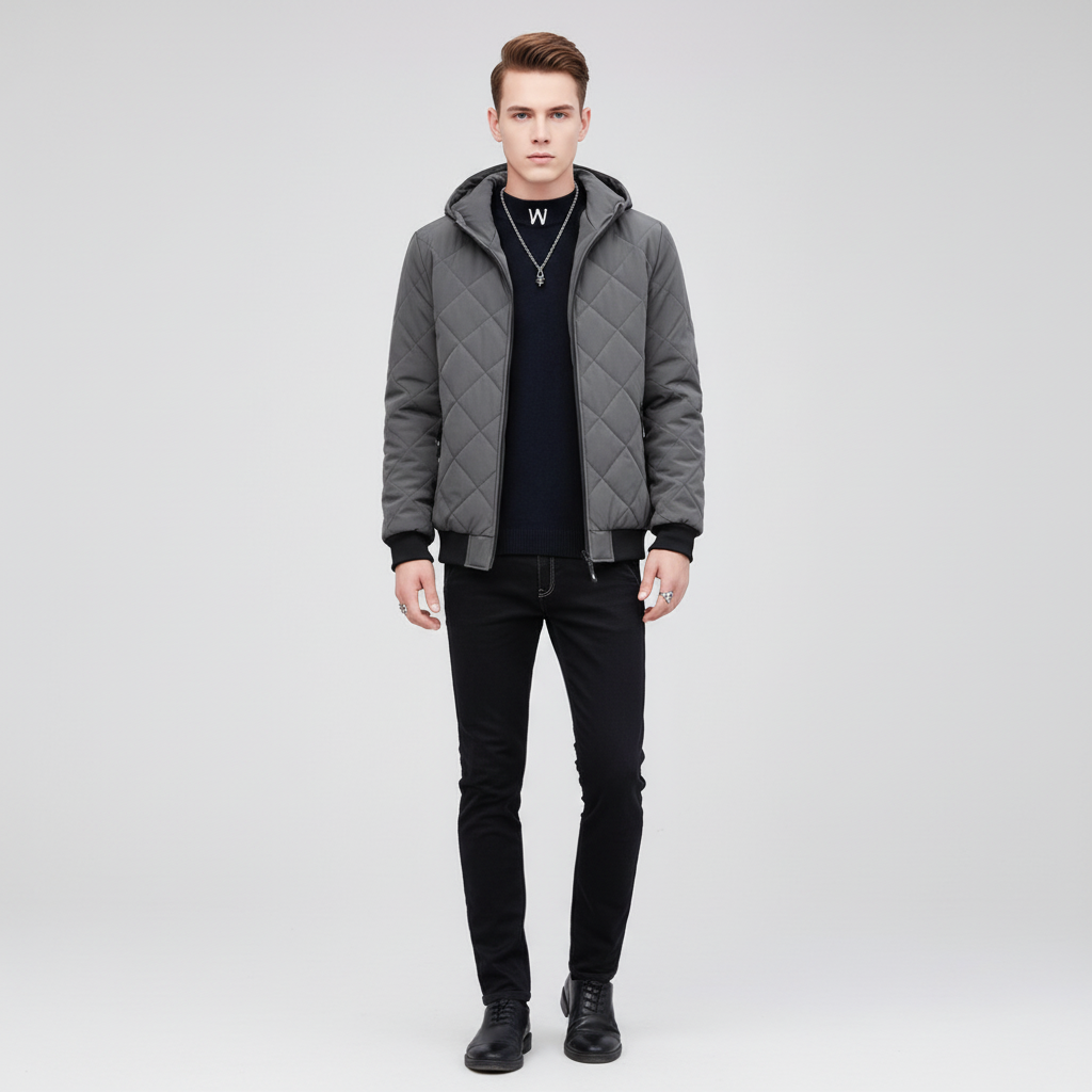 Herbstjacke Bequem Warme Winterjacke Damen