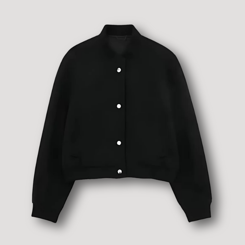 Bergan: Klassische, lässige, minimalistische Rippen-Bomberjacke