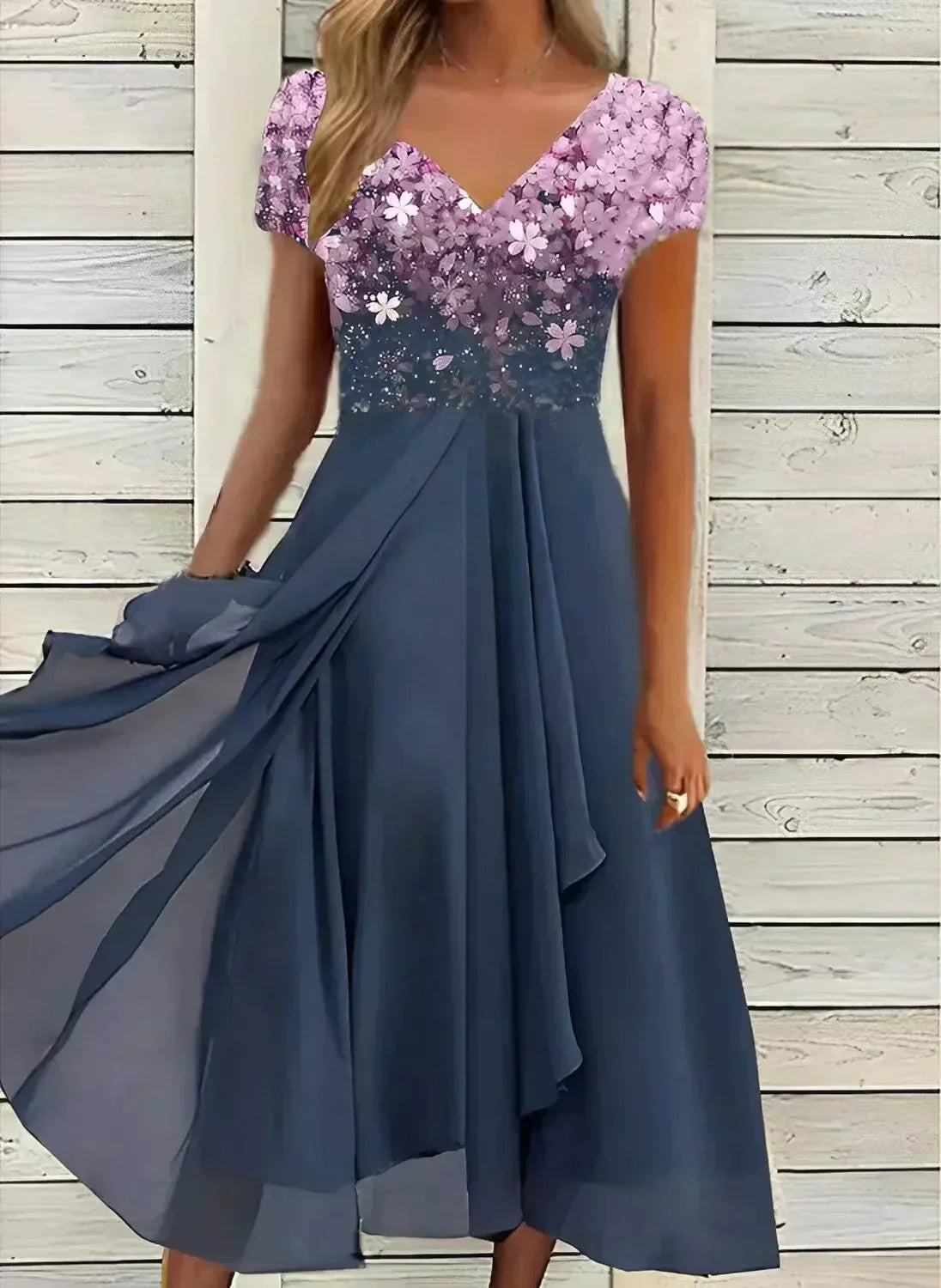Carmela™ – Damen Abendkleid Lang aus Leichtem Seidenmusselin Elegant & Bequem-5