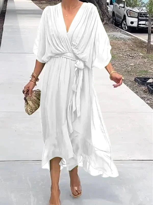 Variant image for Chicélegance™ – Damen Kleid Hochzeitsgast aus Leichter Seide für Elegante Anlässe-33