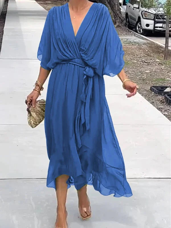 Variant image for Chicélegance™ – Damen Kleid Hochzeitsgast aus Leichter Seide für Elegante Anlässe-41