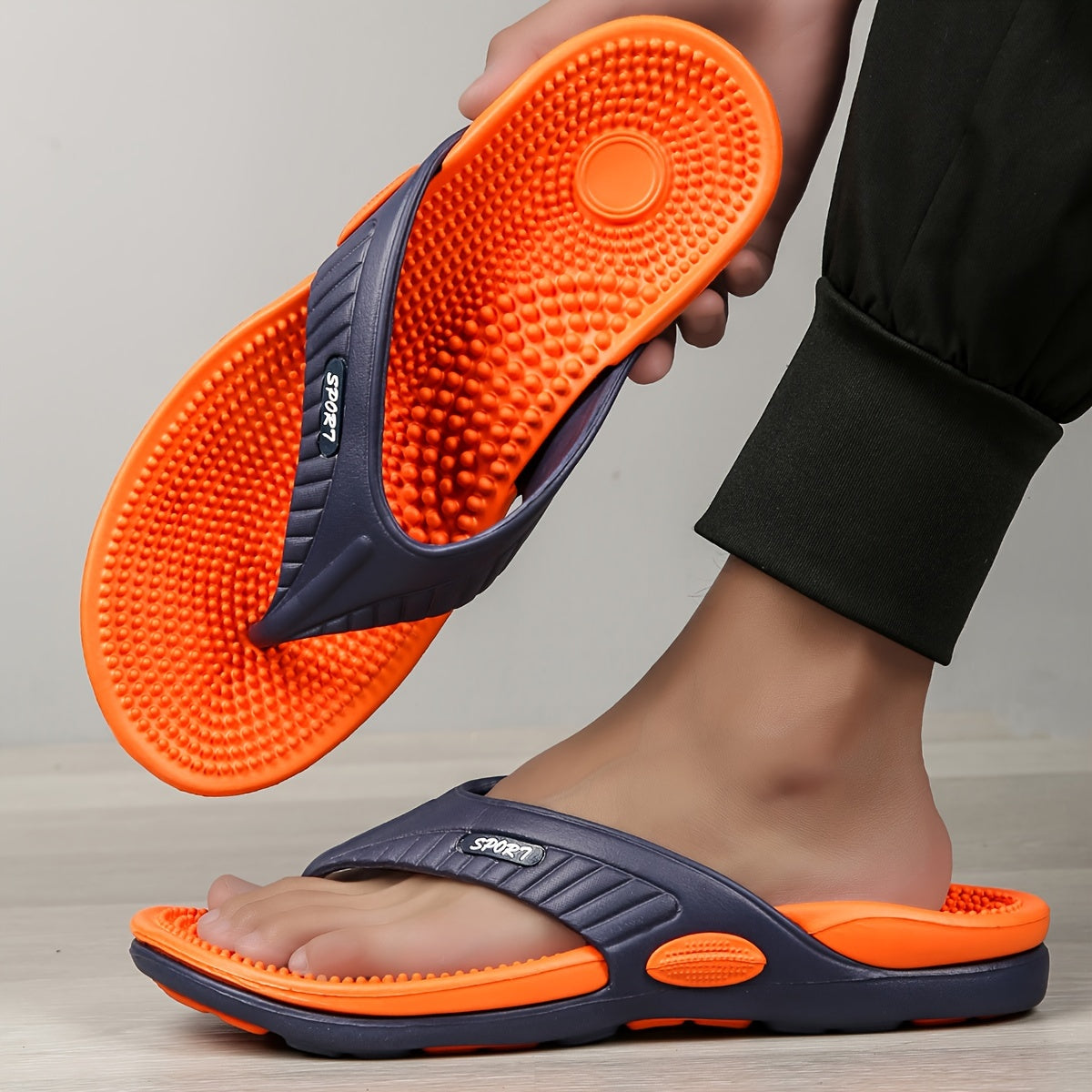ComfortPulse™ – Herren Flipflops mit Massage Fußbett