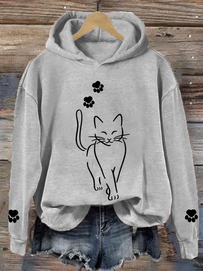 Cooler Katzen-Hoodie für Frauen von Elarova
