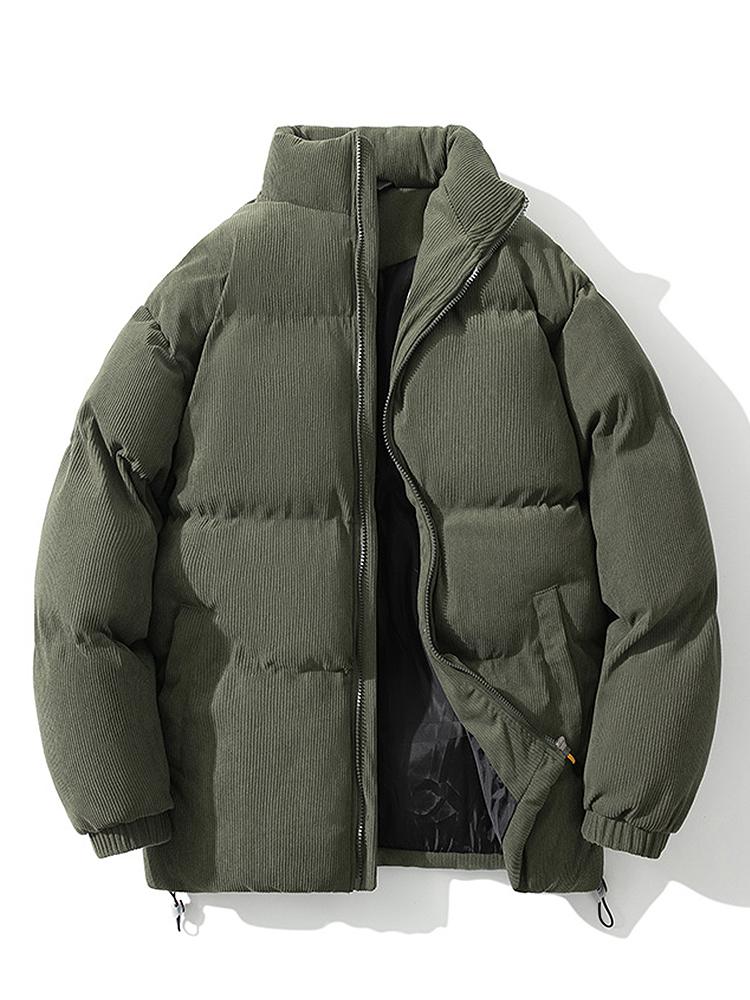 Elarova | Cord-Pufferjacke für Herren