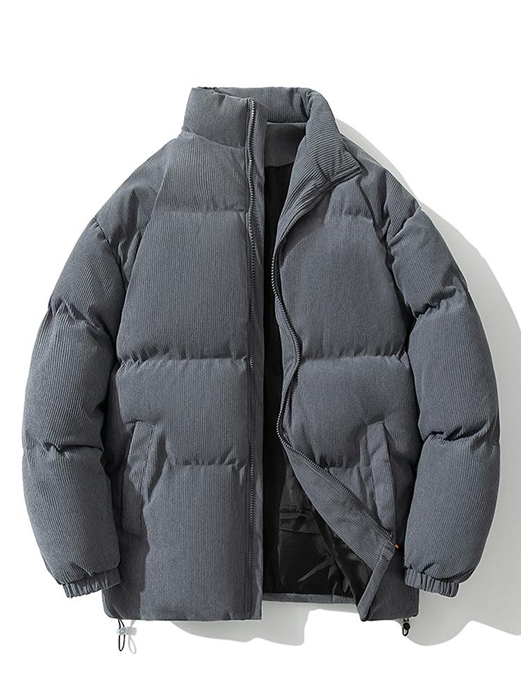 Elarova | Cord-Pufferjacke für Herren