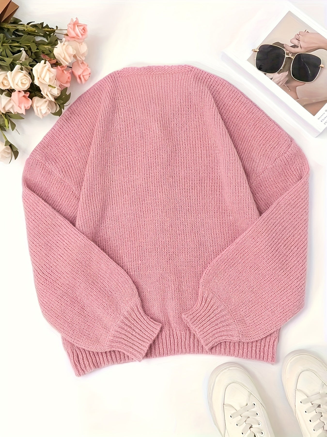 CozyChic™ – Eleganter Damen Strick Cardigan mit Kurzschnitt
