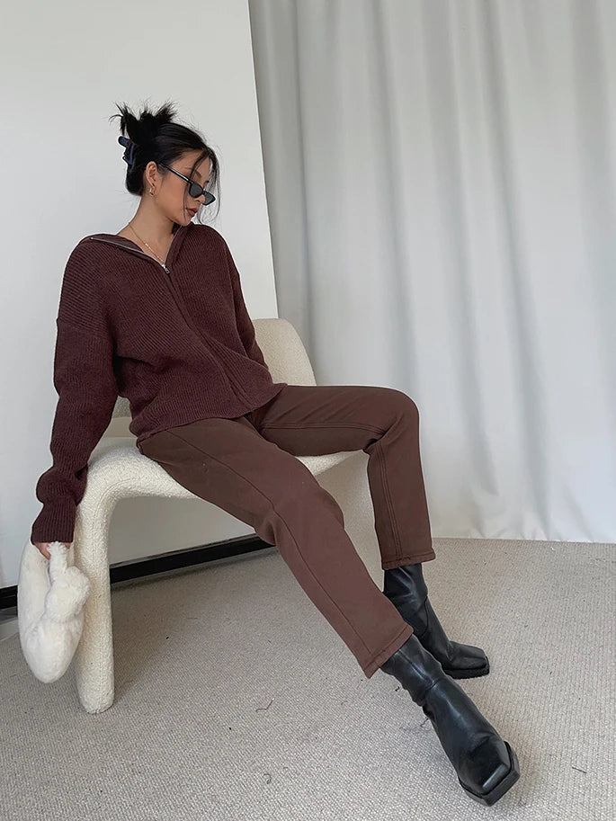 CozyChic™ – Eleganter & Kuscheliger Strickpullover für Damen