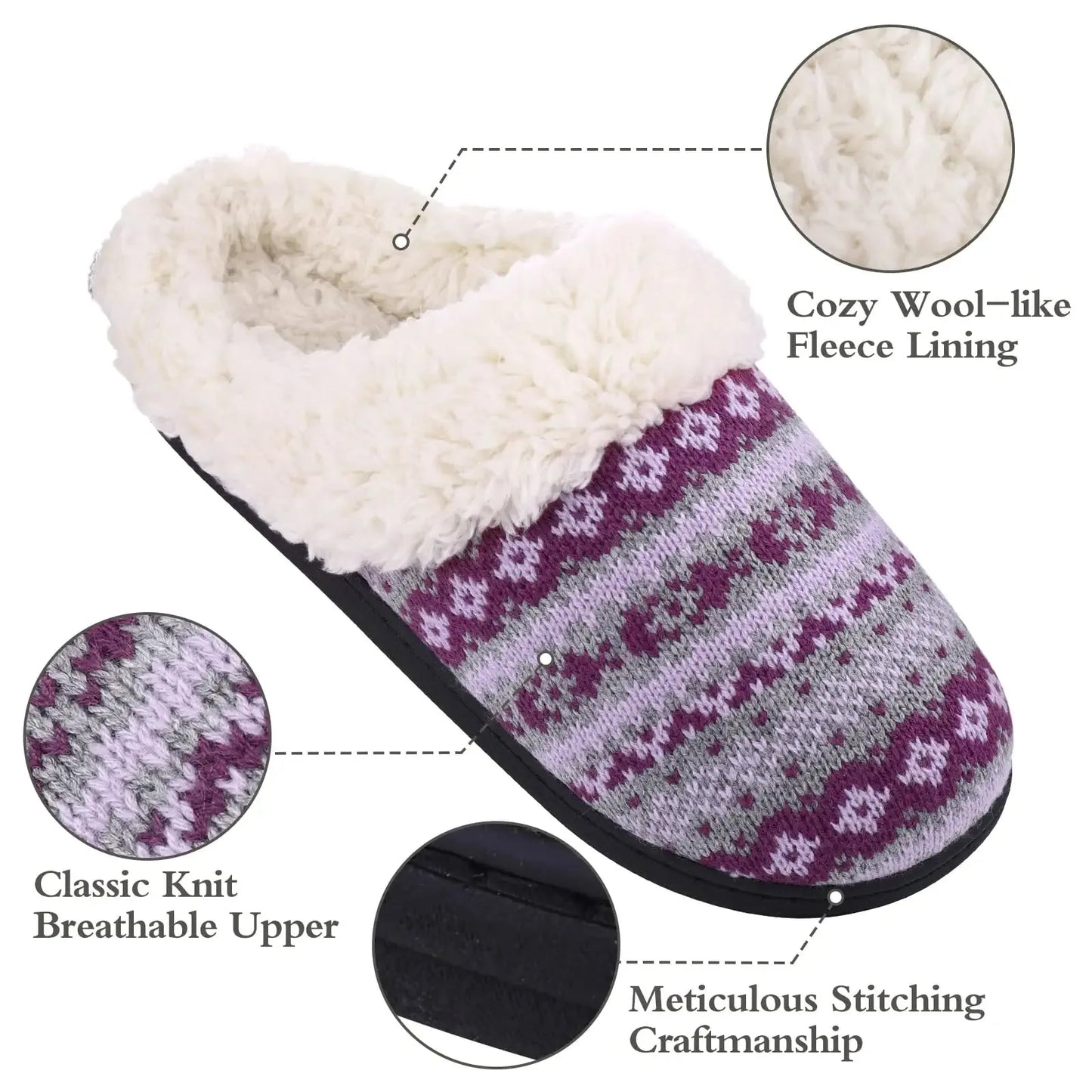CozyCloud™ – Warme Hausschuhe fur Damen mit Fubbett