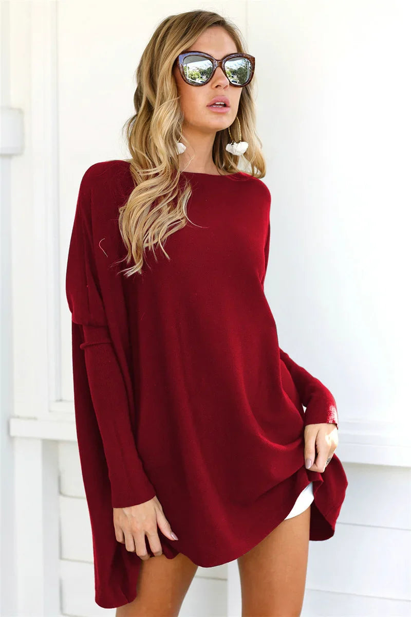 Elarova | Damen-Baggy-Pullover