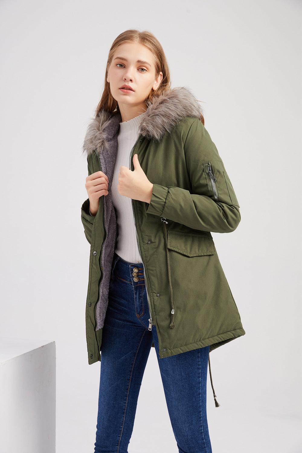 Elarova | Damen-Parka mit Kapuze