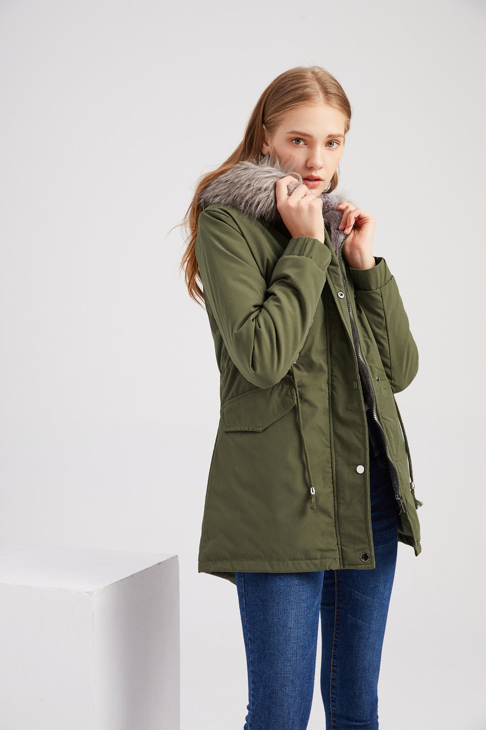 Elarova | Damen-Parka mit Kapuze