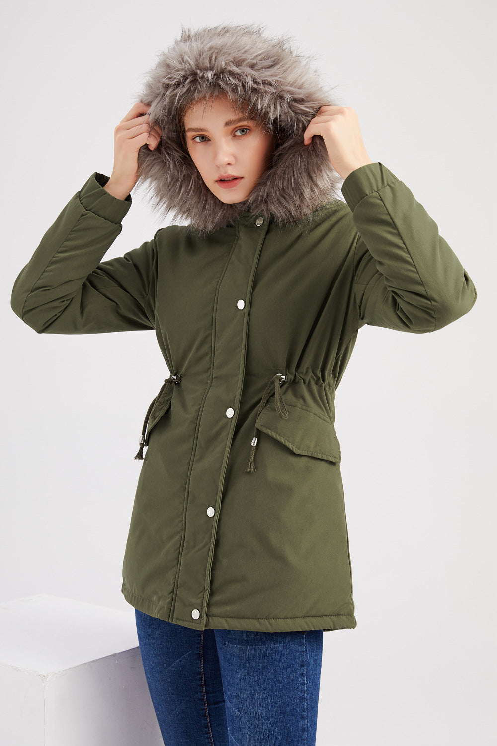 Elarova | Damen-Parka mit Kapuze