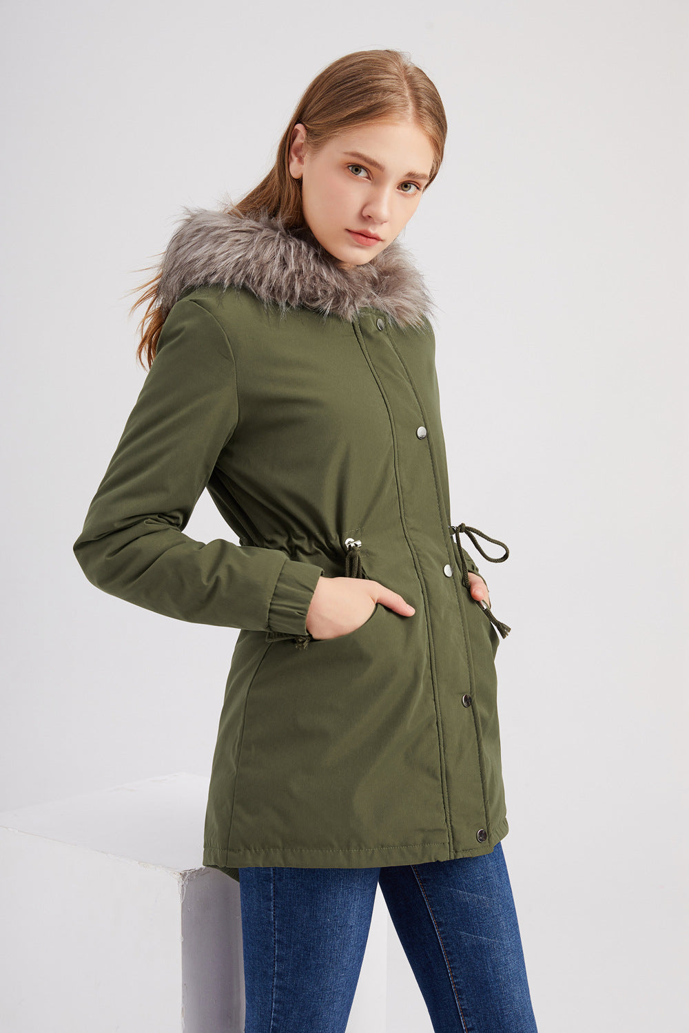 Elarova | Damen-Parka mit Kapuze