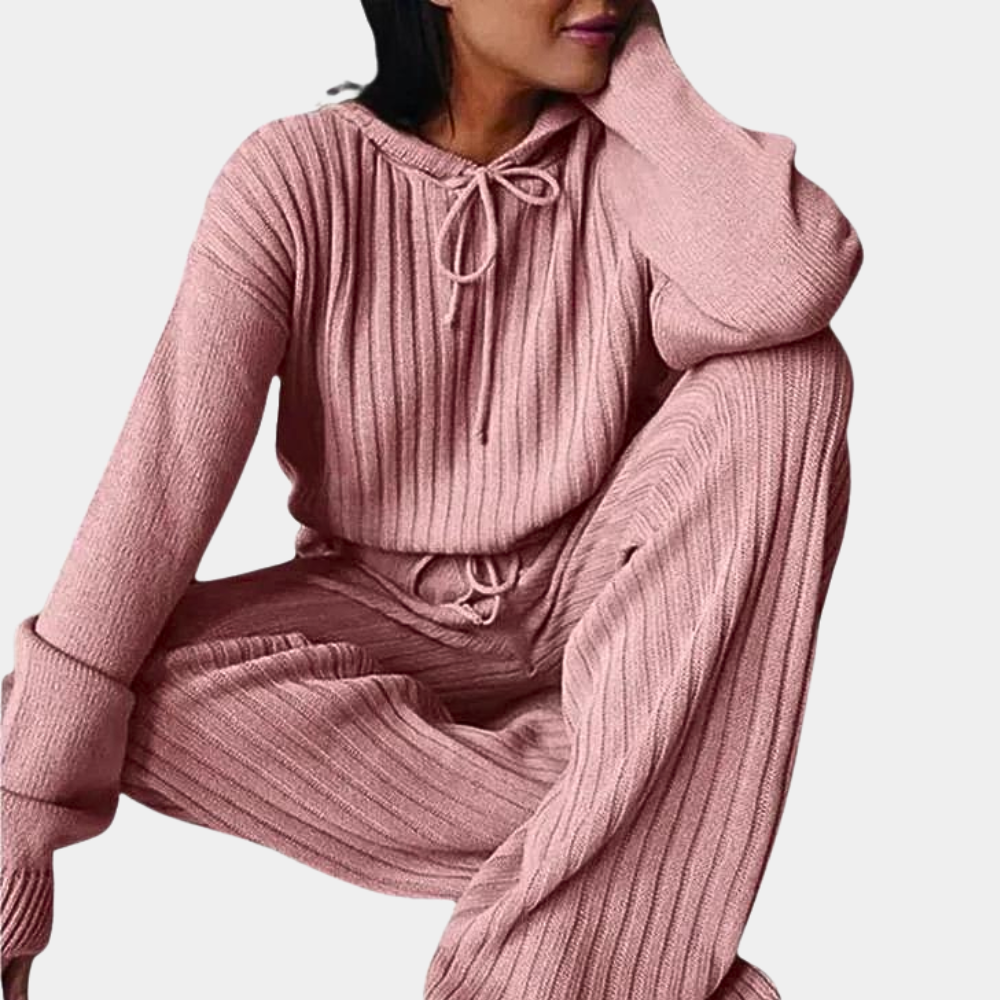 Damen-Strickset Kristina: elegant, luxuriös, 2-teilig