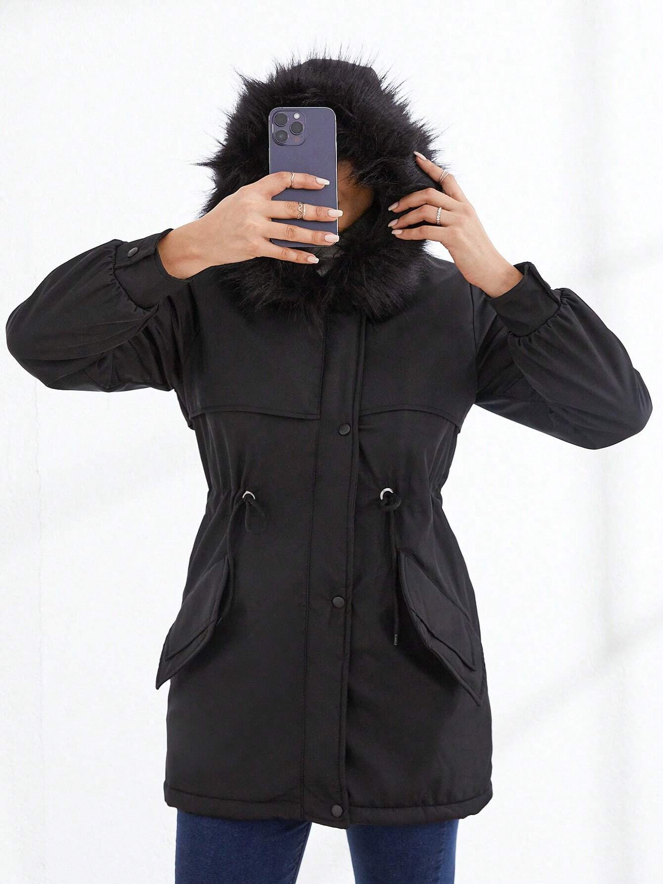 Damen Winterjacke Reiyana mit weichem Kragen