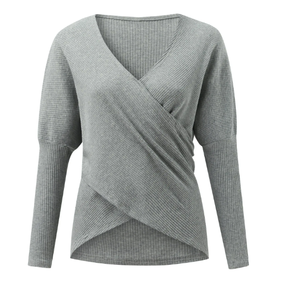 Elarova | Damen Pullover mit Kreuzdetail