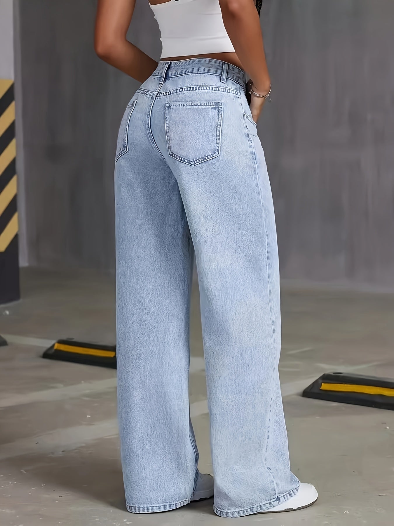 DenimEase™ – Die Perfekte Baggy Jeans für Damen