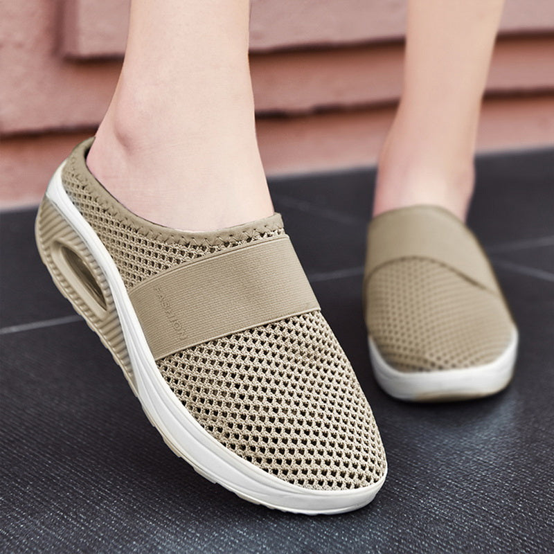 Diabetes-geeignete orthopädische Schuhe mit Luftpolsterung und Fußgewölbestütze, leichtes An- und Ausziehen