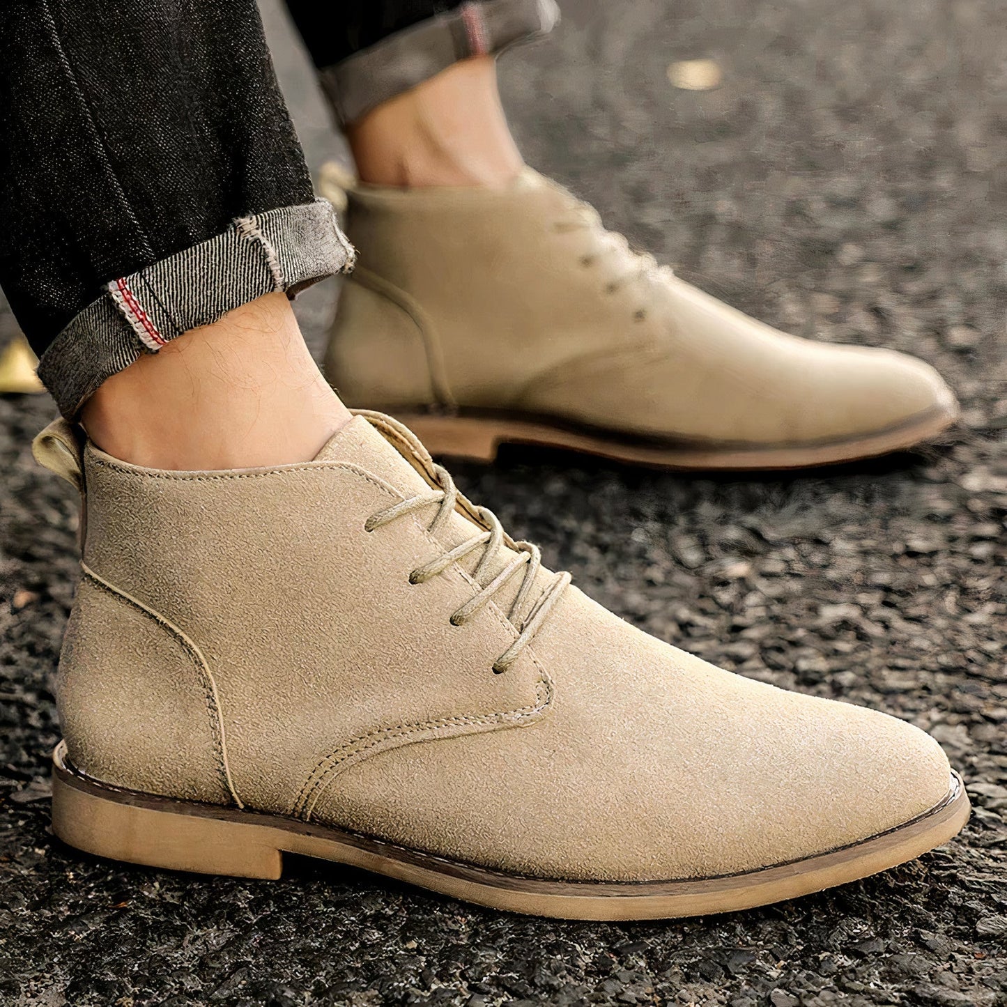 Edle Wildlederschuhe für Herren - Modell Kevin
