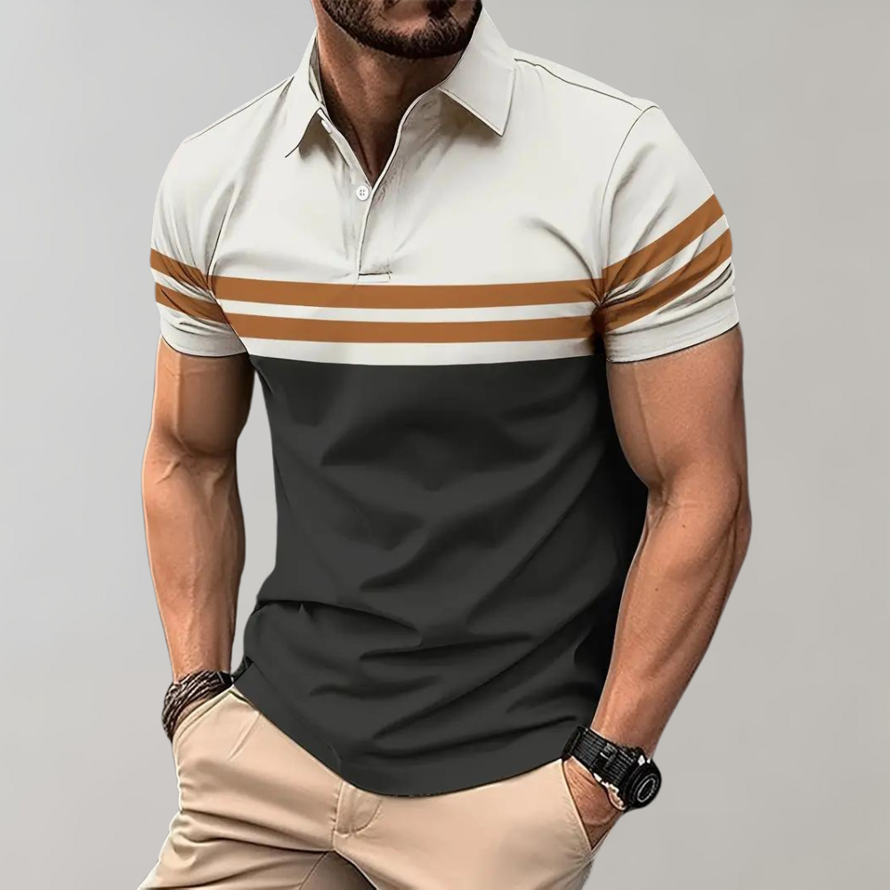 Edles Herren-Poloshirt mit Streifen von Jako
