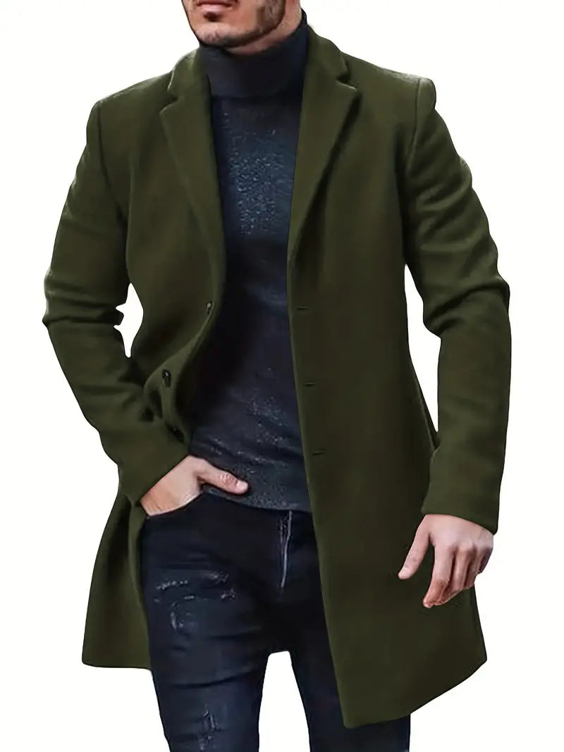 Elarova | Einreihiger Trenchcoat für Herren